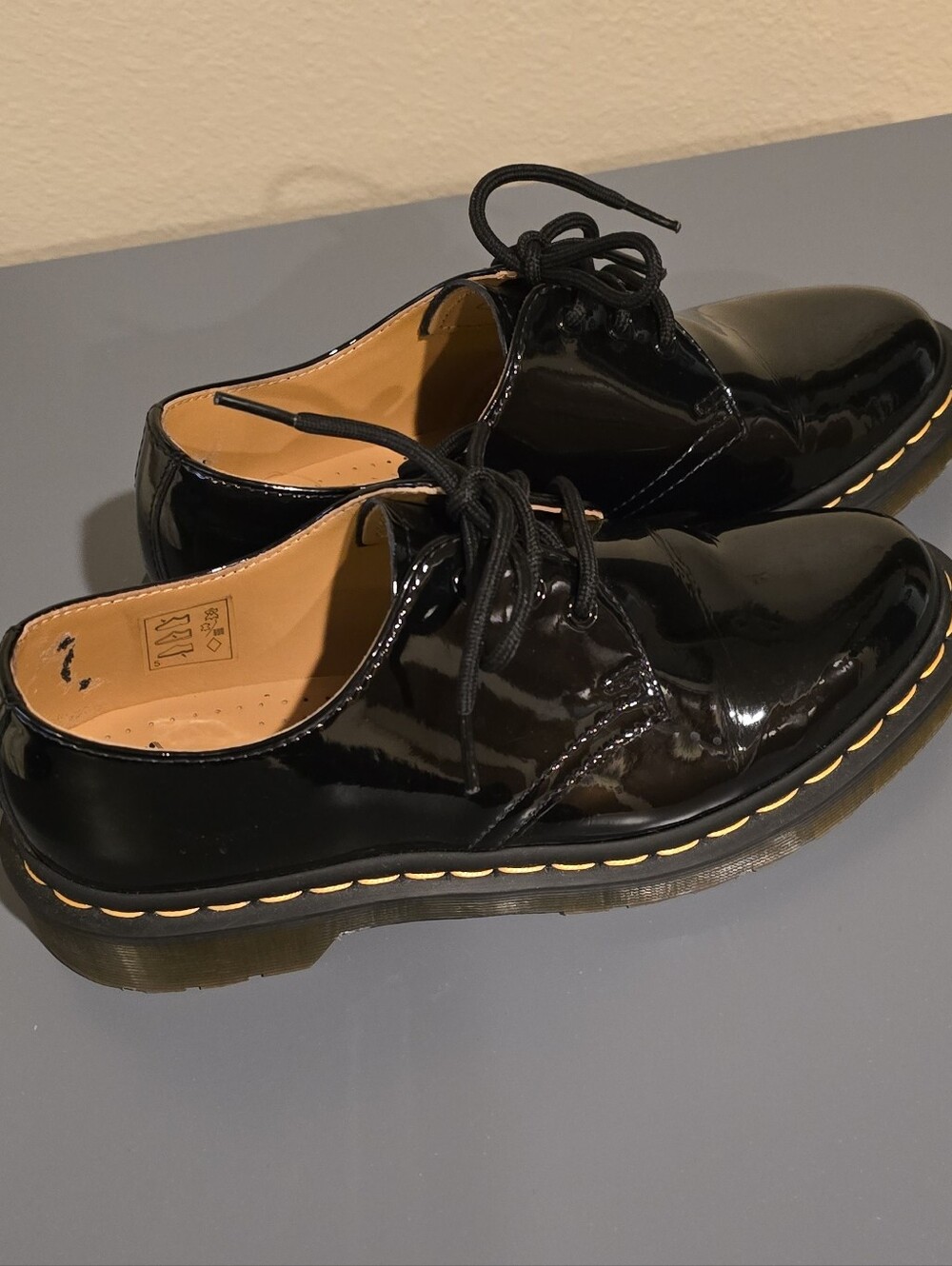 Dr. Martens 1461 Patent Leather Black Oxford Shoe - Picture 13 of 16